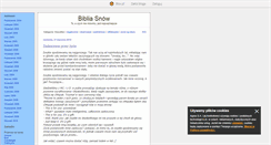 Desktop Screenshot of bibliasnow.blox.pl