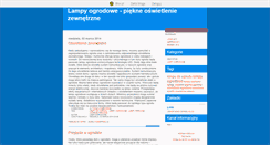 Desktop Screenshot of lampyogrodowe.blox.pl