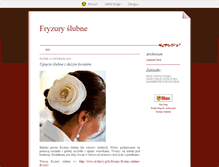 Tablet Screenshot of fryzuryslubne.blox.pl