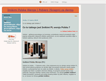 Tablet Screenshot of imikimipolskawersja.blox.pl