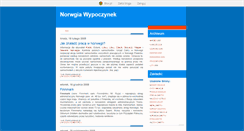 Desktop Screenshot of norwegiawypoczynek.blox.pl