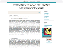 Tablet Screenshot of makrosocjologia.blox.pl