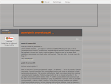 Tablet Screenshot of anorektyczka.blox.pl