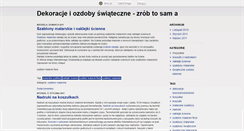Desktop Screenshot of ozdobyswiateczne.blox.pl