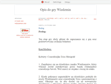 Tablet Screenshot of opiswiedzmina.blox.pl