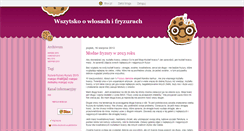Desktop Screenshot of fryzuryki.blox.pl