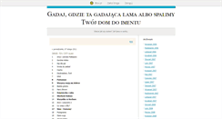Desktop Screenshot of gadajacalama.blox.pl
