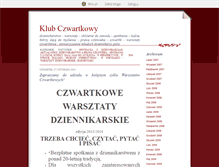 Tablet Screenshot of klubczwartkowy.blox.pl