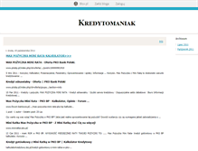 Tablet Screenshot of kredytomaniak.blox.pl
