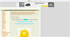 Desktop Screenshot of bibliotekabraniewo.blox.pl