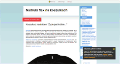 Desktop Screenshot of koszulkinadruk.blox.pl
