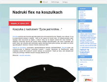 Tablet Screenshot of koszulkinadruk.blox.pl