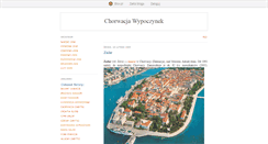 Desktop Screenshot of chorwacjawypoczynek.blox.pl